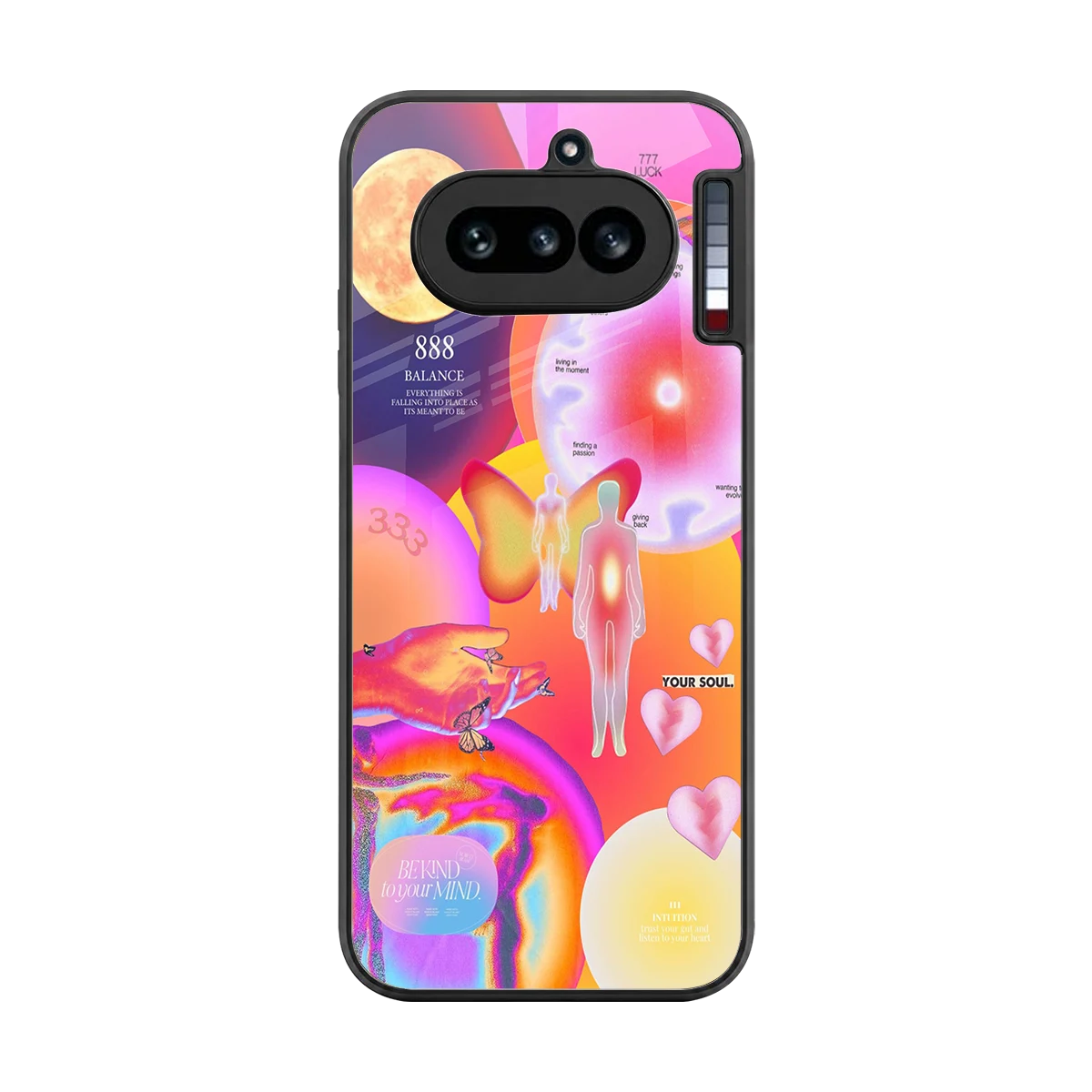 Cosmic Trinity back phone cover | glass case for nothing phone 4a