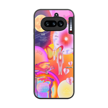 Cosmic Trinity back phone cover | glass case for nothing phone 4a