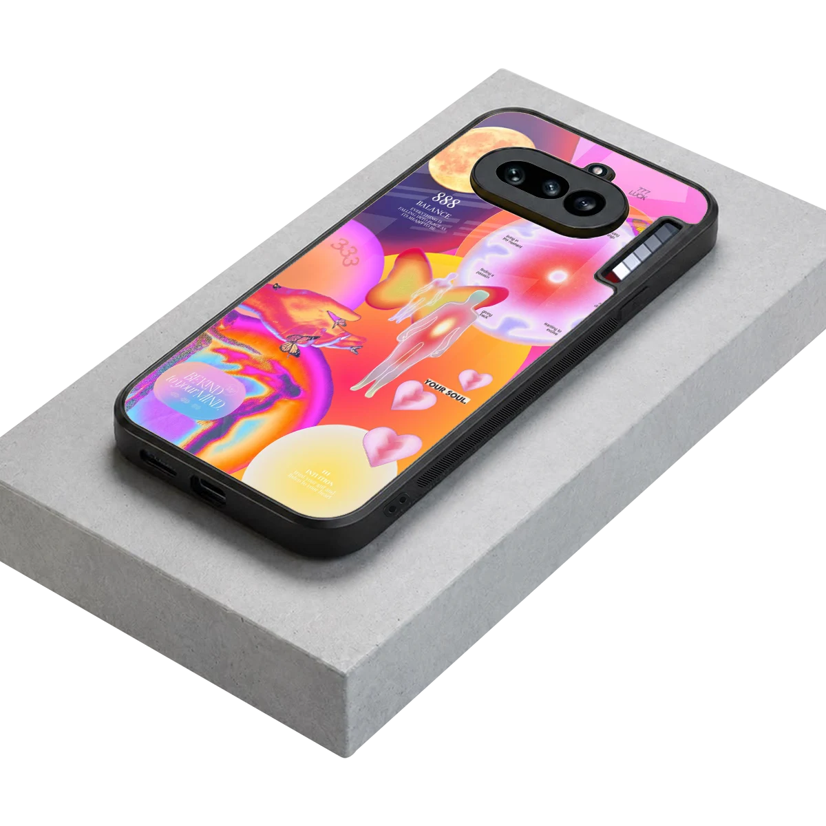 Cosmic Trinity stylish phone case for nothing phone 4a | glossy glass and slim fit