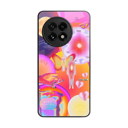 Cosmic Trinity back phone cover | glass case for oneplus 13r