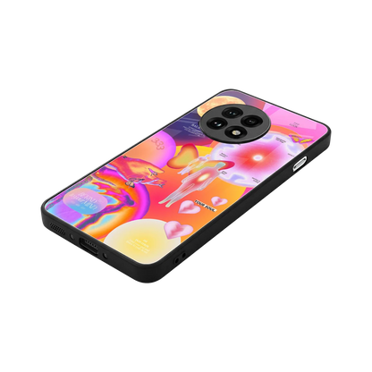Cosmic Trinity stylish phone case for oneplus 13r | glossy glass and slim fit