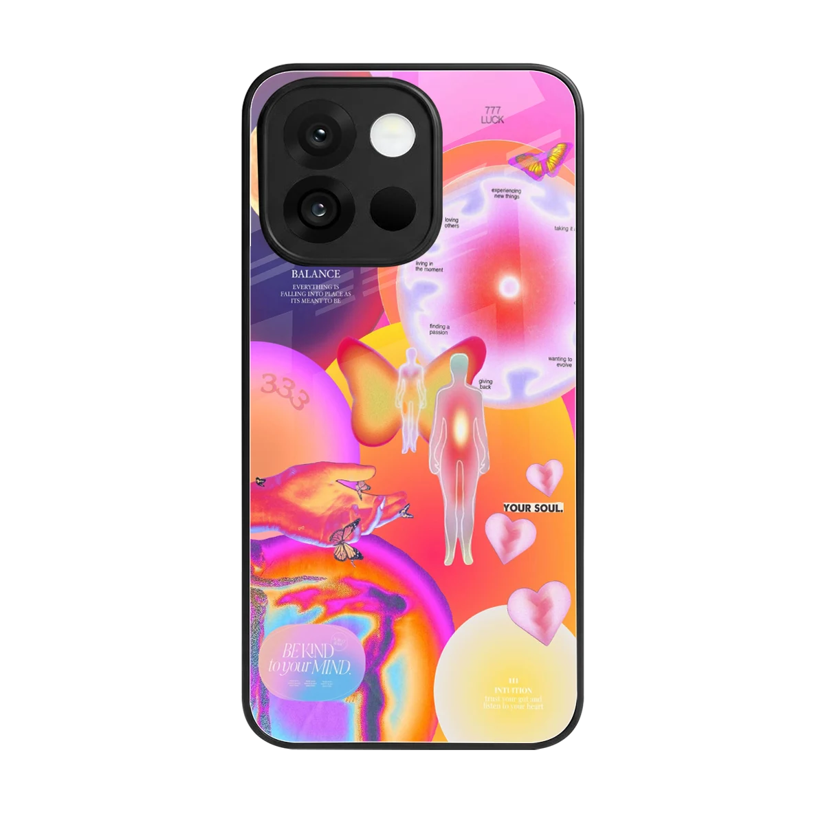 Cosmic Trinity back phone cover | glass case for oneplus 13s