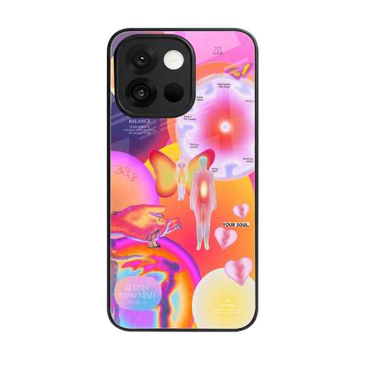 Cosmic Trinity back phone cover | glass case for oneplus 13s