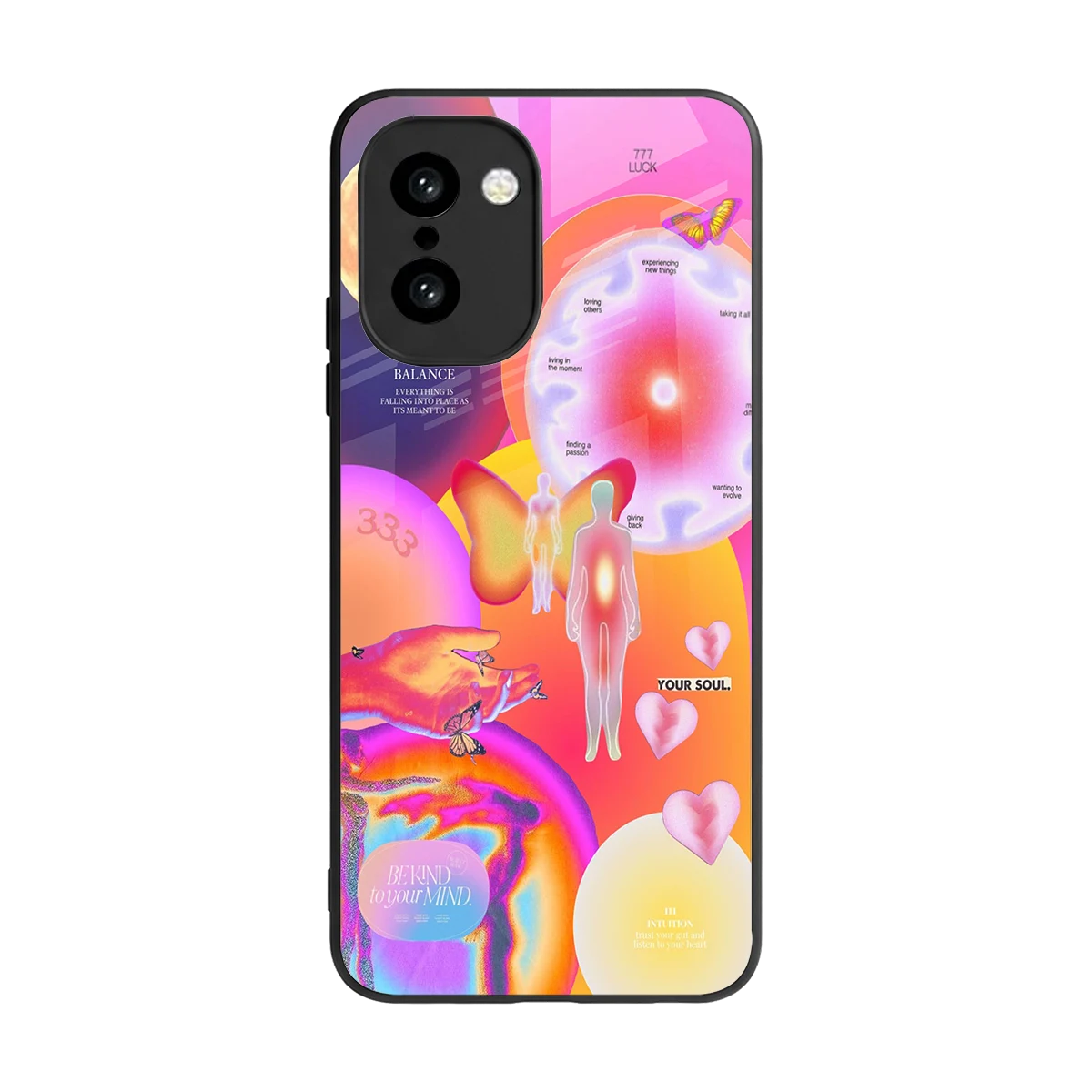 Cosmic Trinity back phone cover | glass case for oneplus 15r