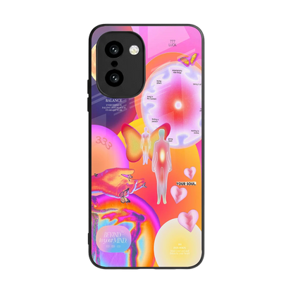 Cosmic Trinity back phone cover | glass case for oneplus 15r