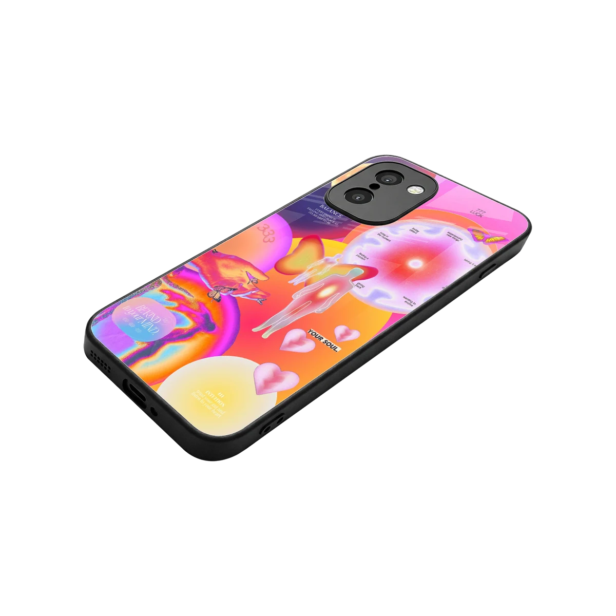 Cosmic Trinity stylish phone case for oneplus 15r | glossy glass and slim fit