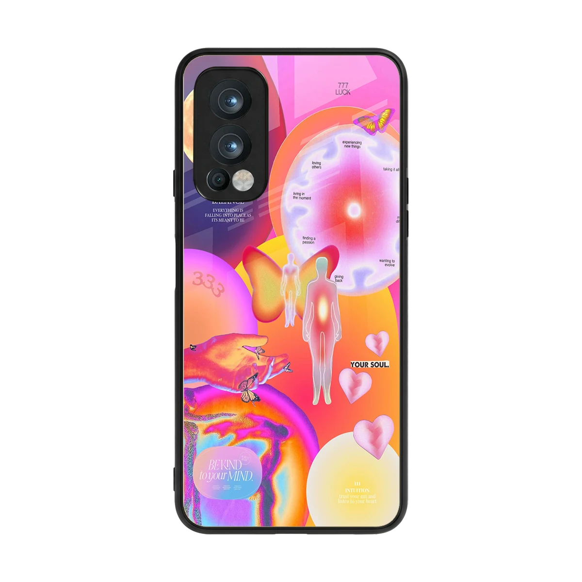 Cosmic Trinity back phone cover | glass case for oneplus nord 2