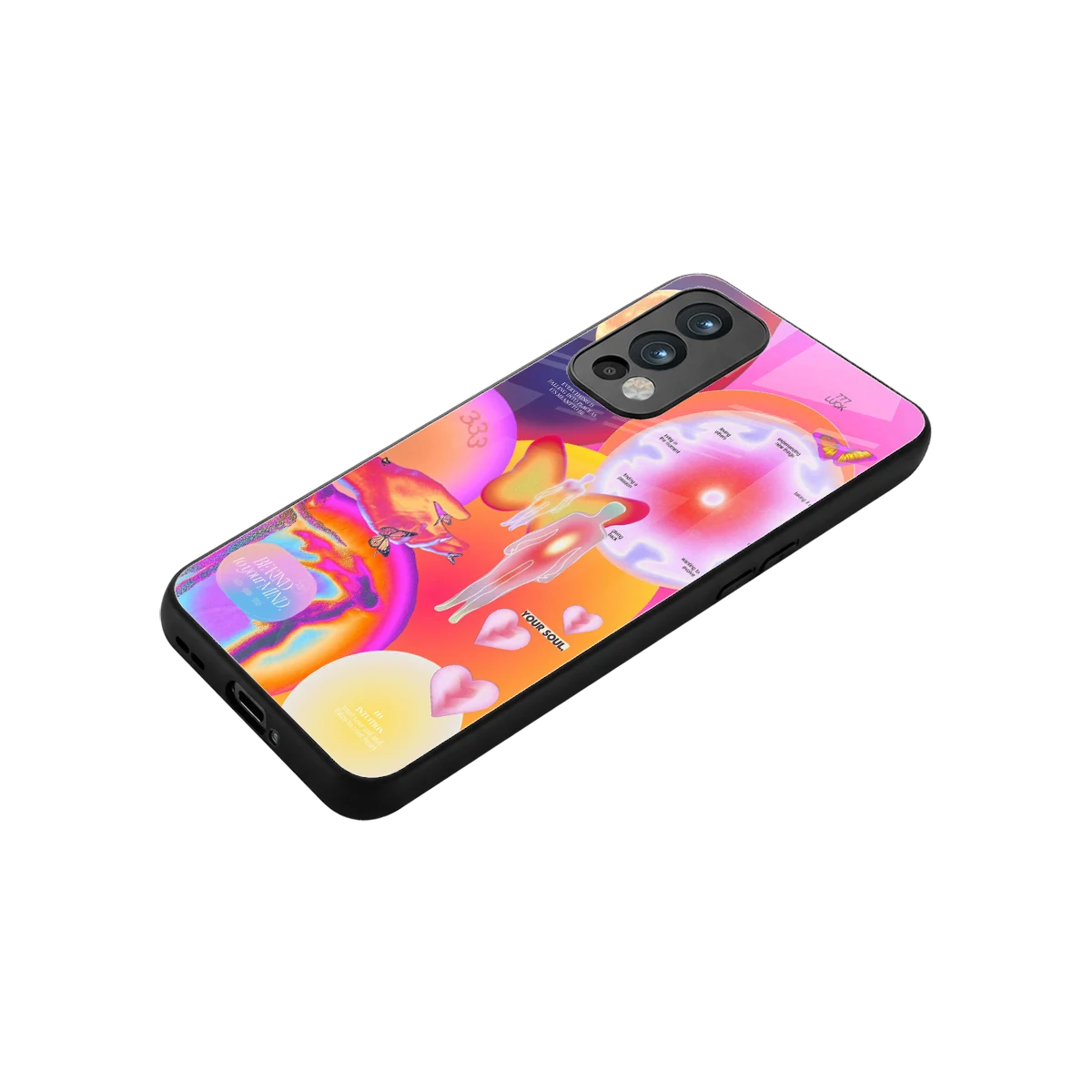 Cosmic Trinity stylish phone case for oneplus nord 2 | glossy glass and slim fit
