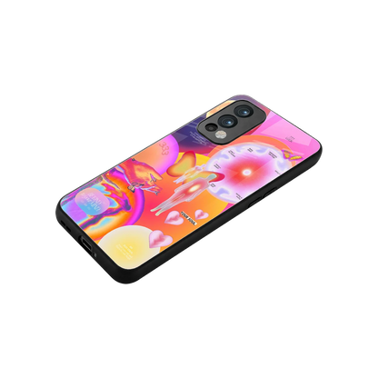 Cosmic Trinity stylish phone case for oneplus nord 2 | glossy glass and slim fit