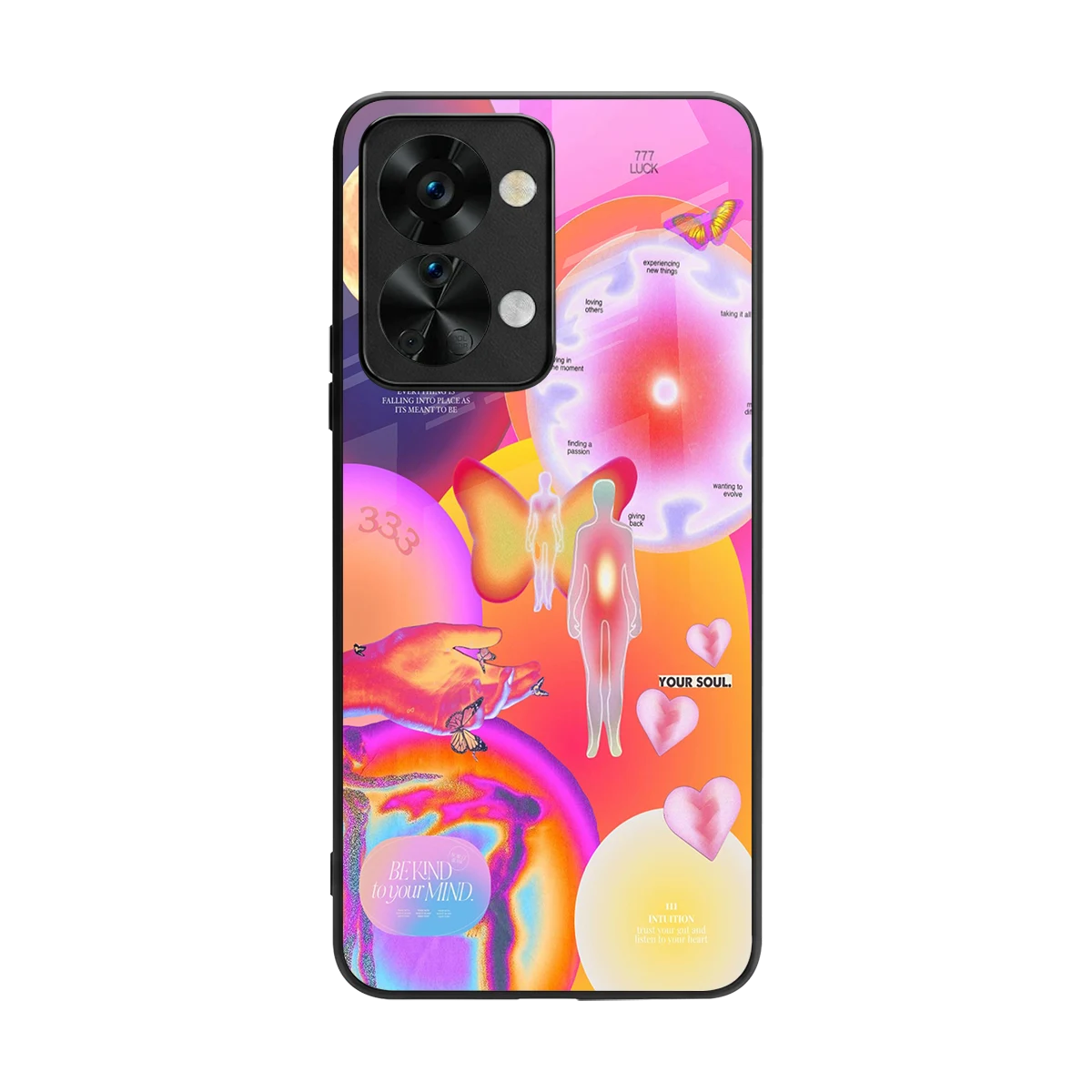 Cosmic Trinity back phone cover | glass case for oneplus nord 2t