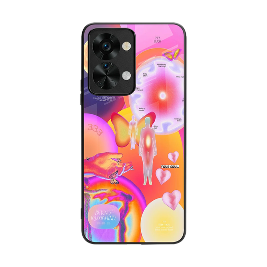 Cosmic Trinity back phone cover | glass case for oneplus nord 2t