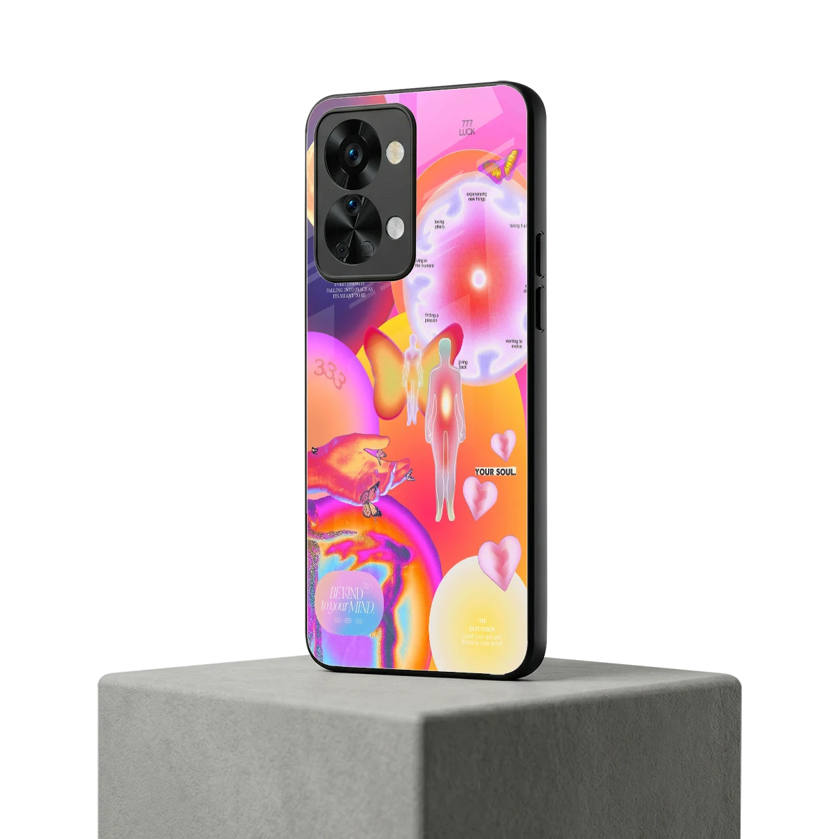 Cosmic Trinity oneplus nord 2t mobile cover | shockproof glass phone case