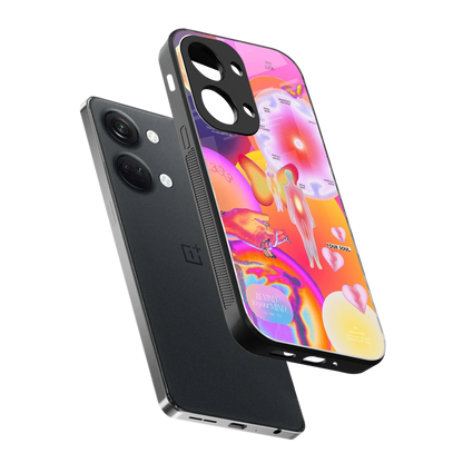 Cosmic Trinity sleek oneplus nord 3 cover with tempered glass back and TPU edges