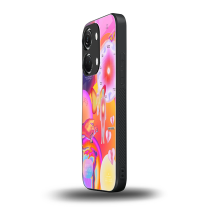 Cosmic Trinity oneplus nord 3 mobile cover | shockproof glass phone case