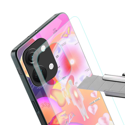 Cosmic Trinity stylish phone case for oneplus nord 3 | glossy glass and slim fit