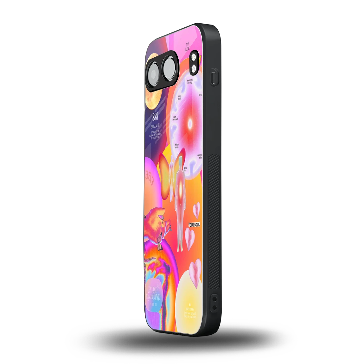 Cosmic Trinity oneplus nord 4 mobile cover | shockproof glass phone case