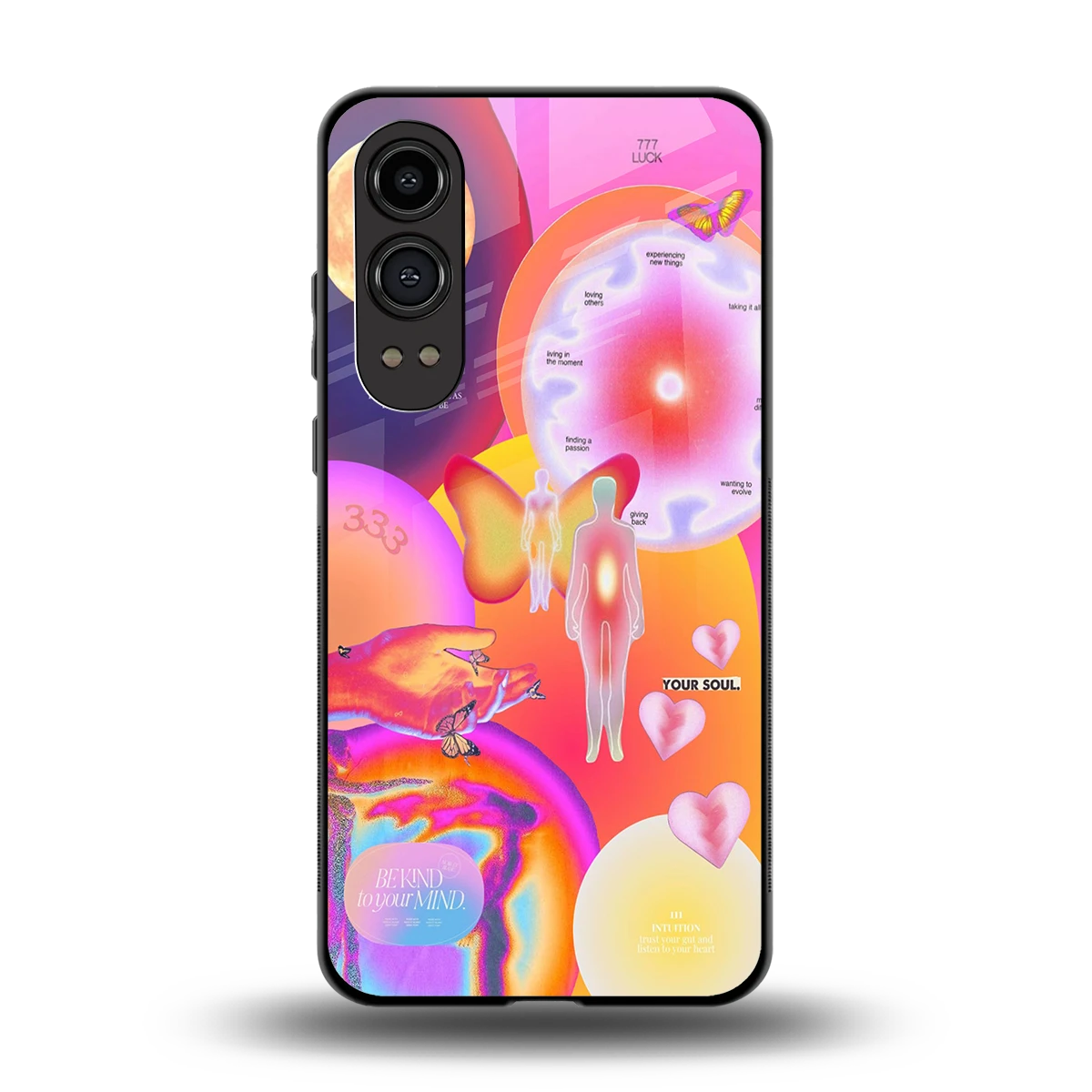Cosmic Trinity back phone cover | glass case for oneplus nord ce 4 lite