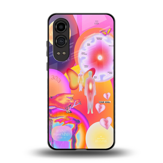 Cosmic Trinity back phone cover | glass case for oneplus nord ce 4 lite