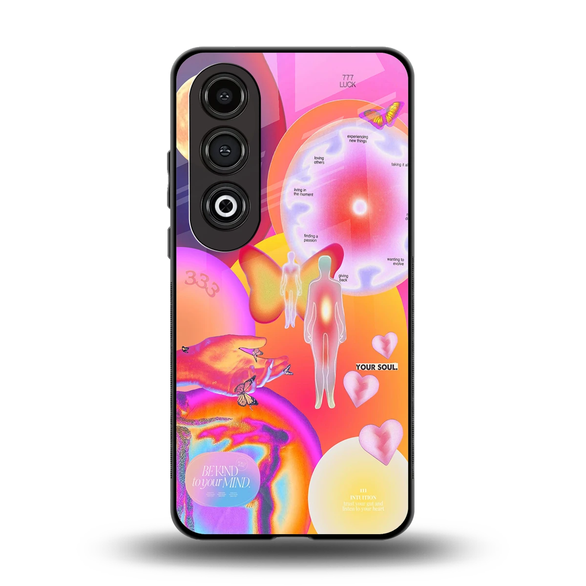 Cosmic Trinity back phone cover | glass case for oneplus nord ce 4