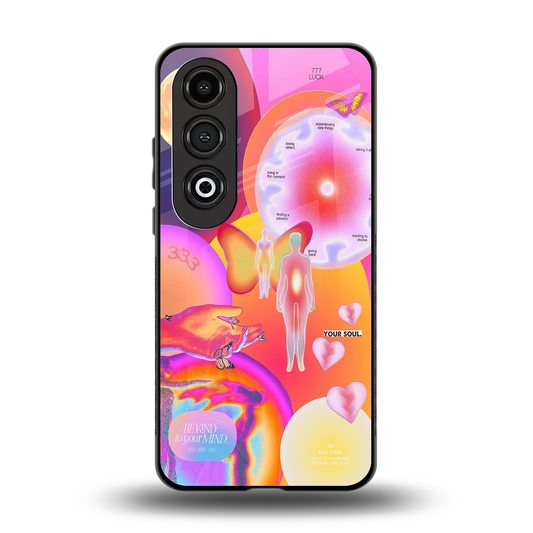 Cosmic Trinity back phone cover | glass case for oneplus nord ce 4