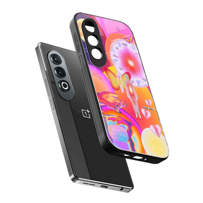 Cosmic Trinity sleek oneplus nord ce 4 cover with tempered glass back and TPU edges