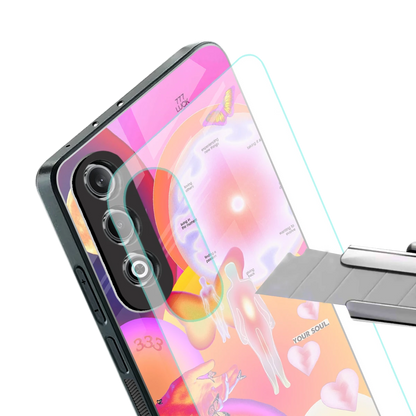 Cosmic Trinity stylish phone case for oneplus nord ce 4 | glossy glass and slim fit