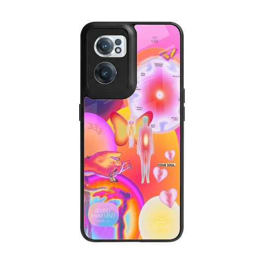 Cosmic Trinity back phone cover | glass case for oneplus nord ce 2