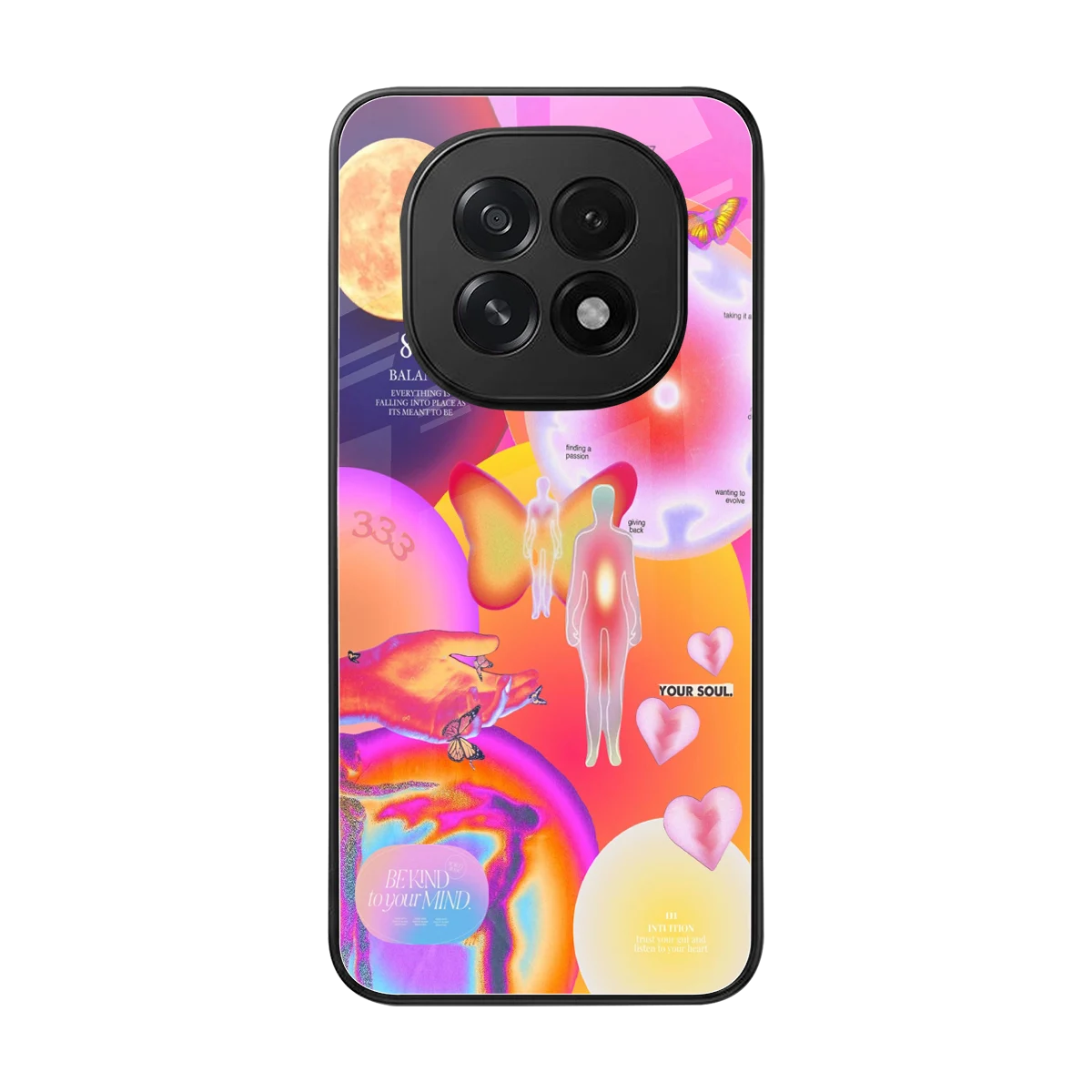 Cosmic Trinity back phone cover | glass case for oppo f29 5g