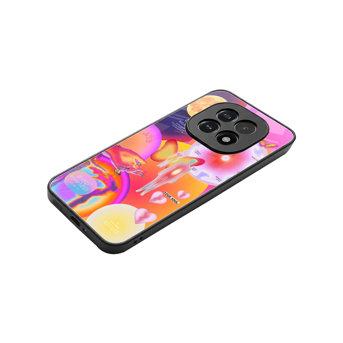 Cosmic Trinity stylish phone case for oppo f29 5g | glossy glass and slim fit