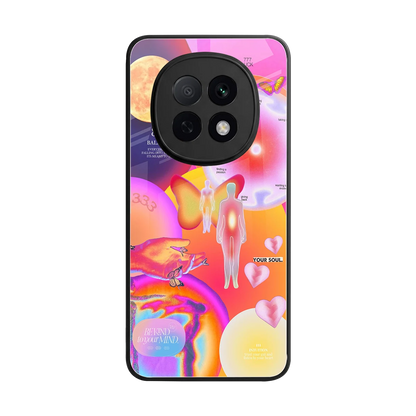 Cosmic Trinity back phone cover | glass case for oppo f29 pro 5g