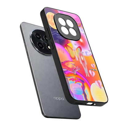 Cosmic Trinity sleek oppo f29 pro 5g cover with tempered glass back and TPU edges