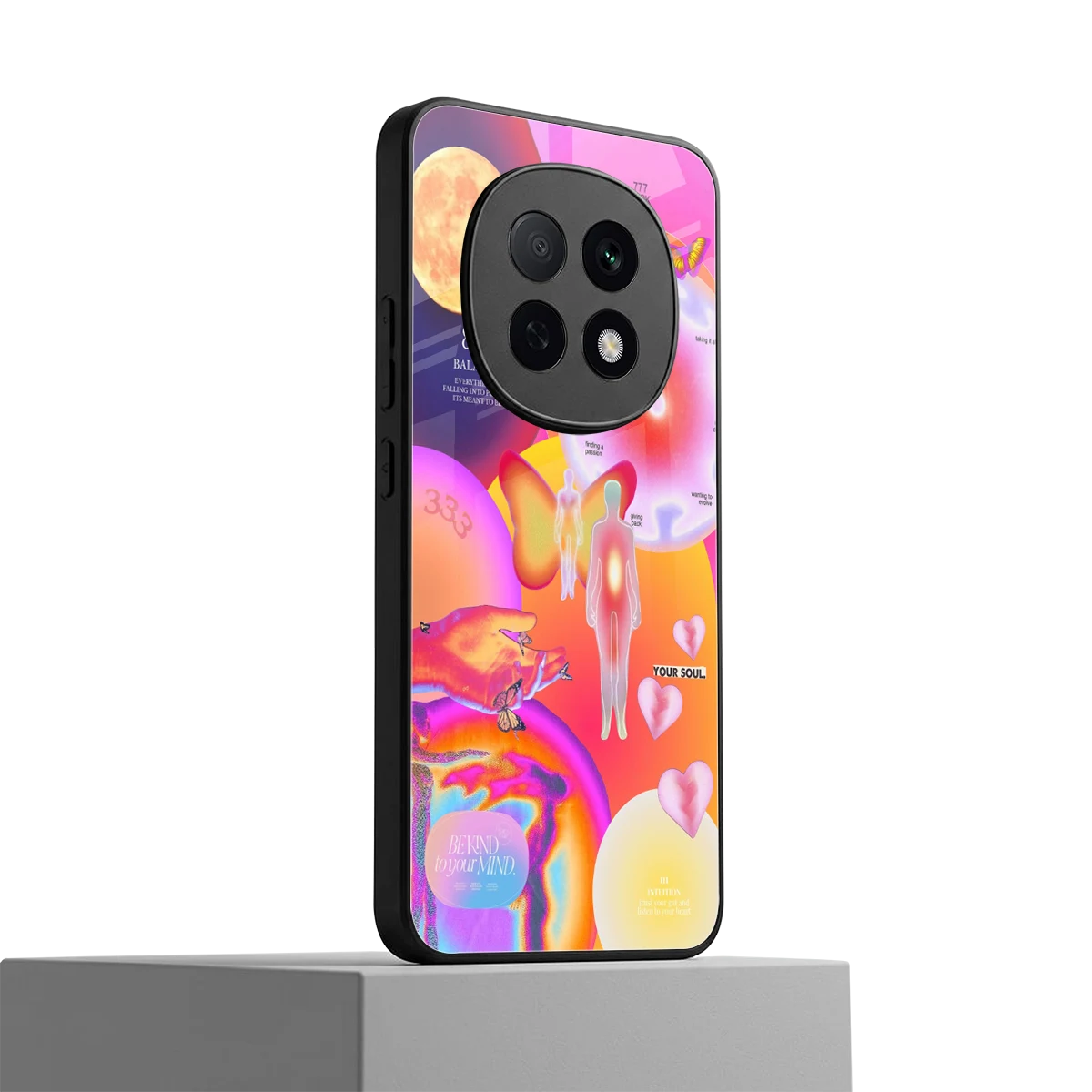 Cosmic Trinity oppo f29 pro 5g mobile cover | shockproof glass phone case