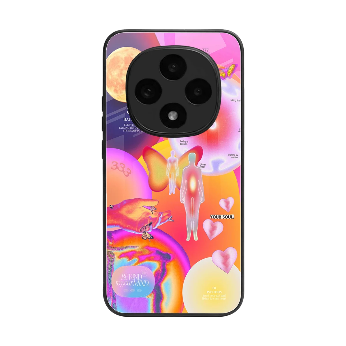 Cosmic Trinity back phone cover | glass case for oppo f31 pro 5g