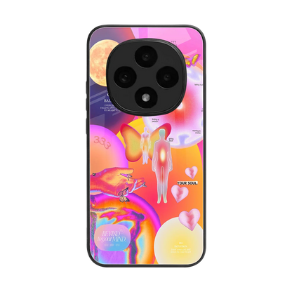 Cosmic Trinity back phone cover | glass case for oppo f31 pro 5g
