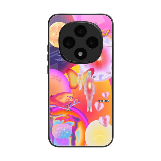 Cosmic Trinity back phone cover | glass case for oppo f31 pro 5g