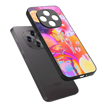Cosmic Trinity sleek oppo f31 pro 5g cover with tempered glass back and TPU edges