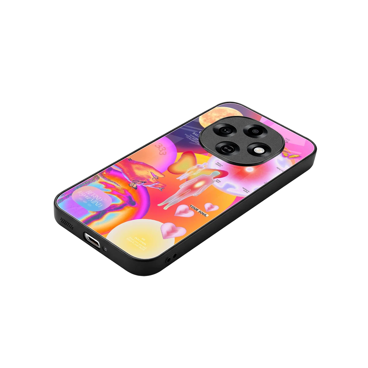 Cosmic Trinity stylish phone case for oppo f31 pro 5g | glossy glass and slim fit