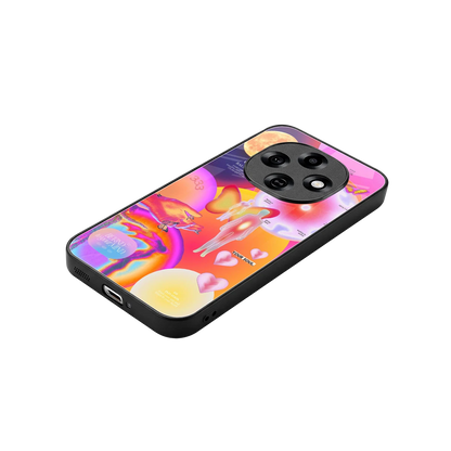Cosmic Trinity stylish phone case for oppo f31 pro 5g | glossy glass and slim fit