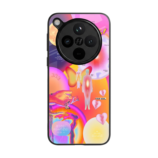 Cosmic Trinity back phone cover | glass case for oppo find x8