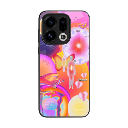Cosmic Trinity back phone cover | glass case for oppo find x9