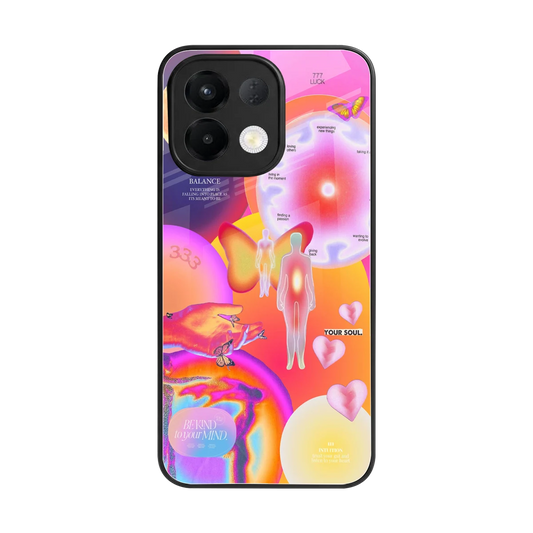 Cosmic Trinity back phone cover | glass case for oppo k13 5g