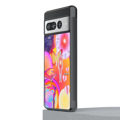 Cosmic Trinity stylish phone case for google pixel 7 pro | glossy glass and slim fit