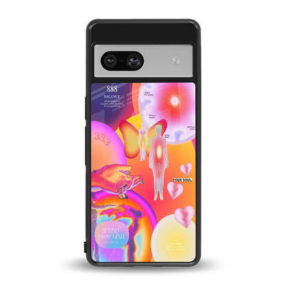 Cosmic Trinity back phone cover | glass case for google pixel 7a
