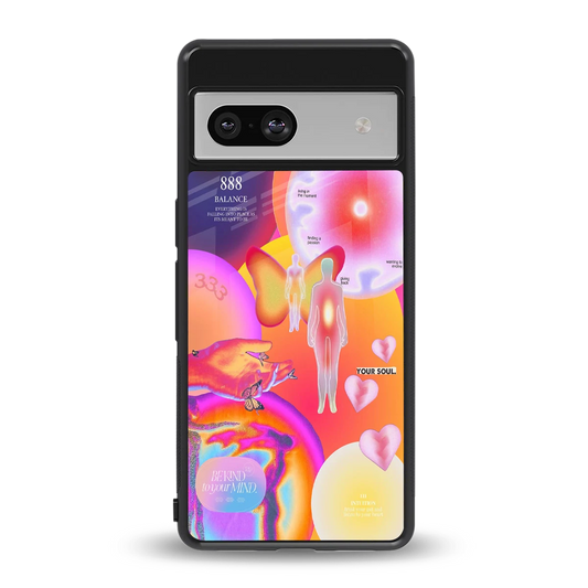 Cosmic Trinity back phone cover | glass case for google pixel 7