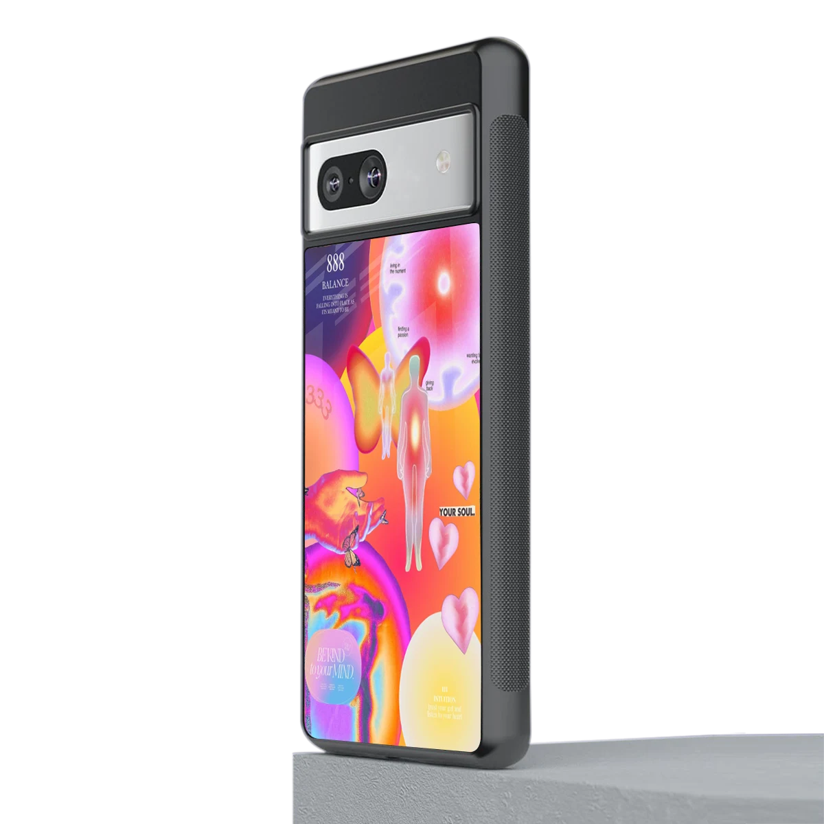 Cosmic Trinity stylish phone case for google pixel 7 | glossy glass and slim fit