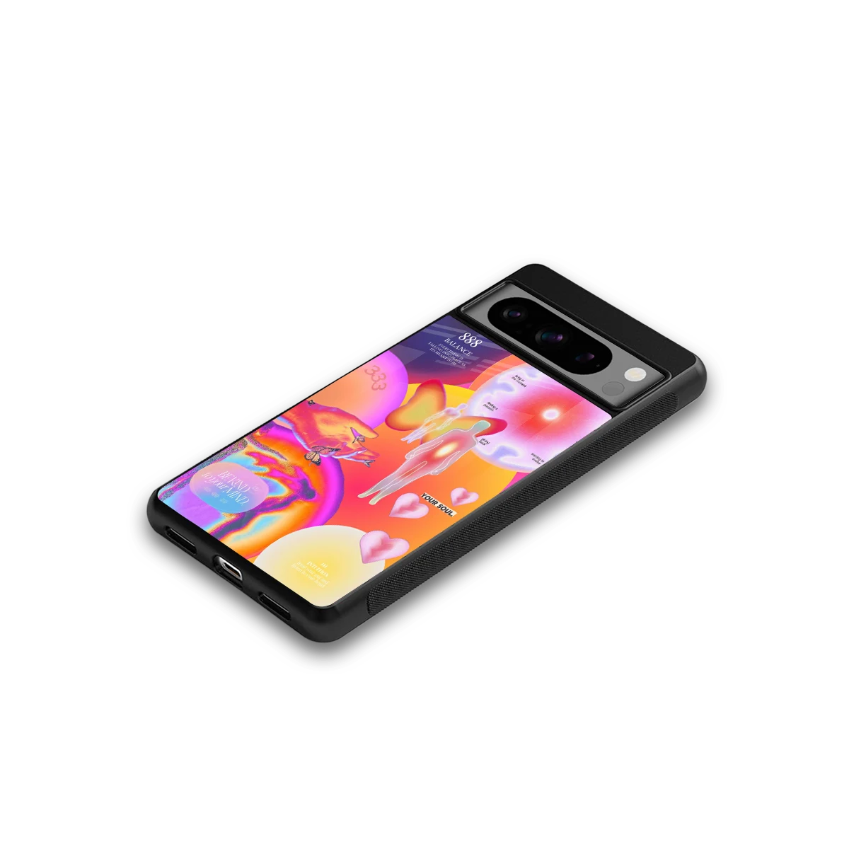 Cosmic Trinity google pixel 8 pro mobile cover | shockproof glass phone case