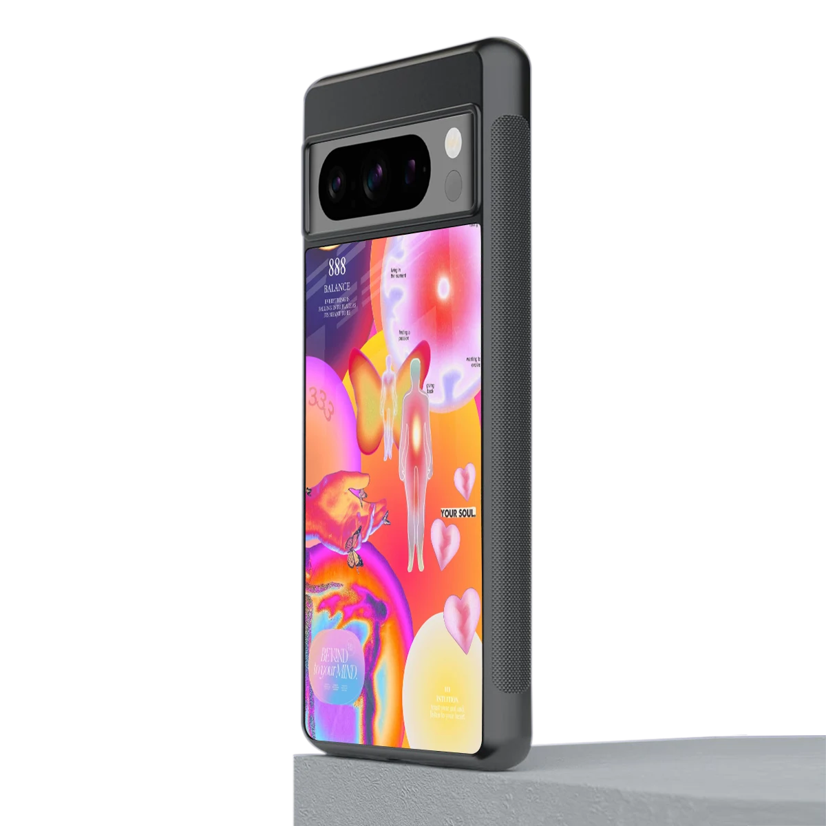 Cosmic Trinity stylish phone case for google pixel 8 pro | glossy glass and slim fit