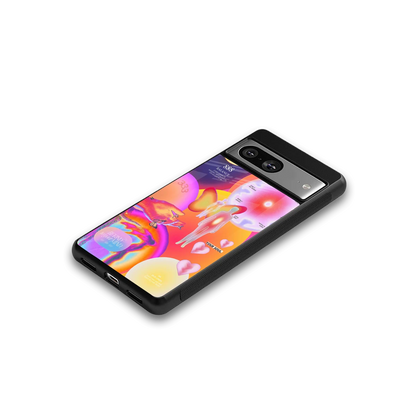 Cosmic Trinity google pixel 8 mobile cover | shockproof glass phone case