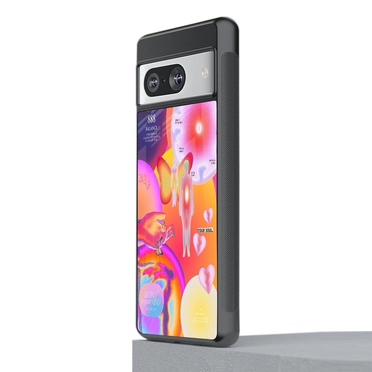 Cosmic Trinity stylish phone case for google pixel 8 | glossy glass and slim fit