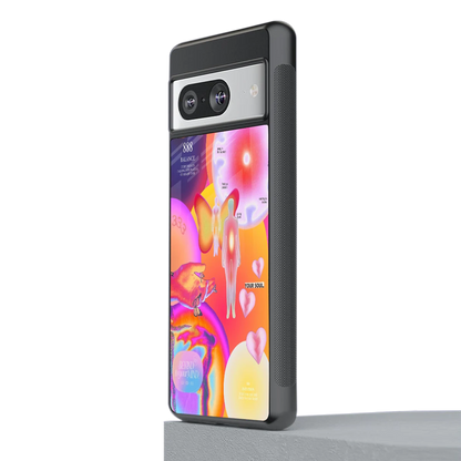 Cosmic Trinity stylish phone case for google pixel 8 | glossy glass and slim fit
